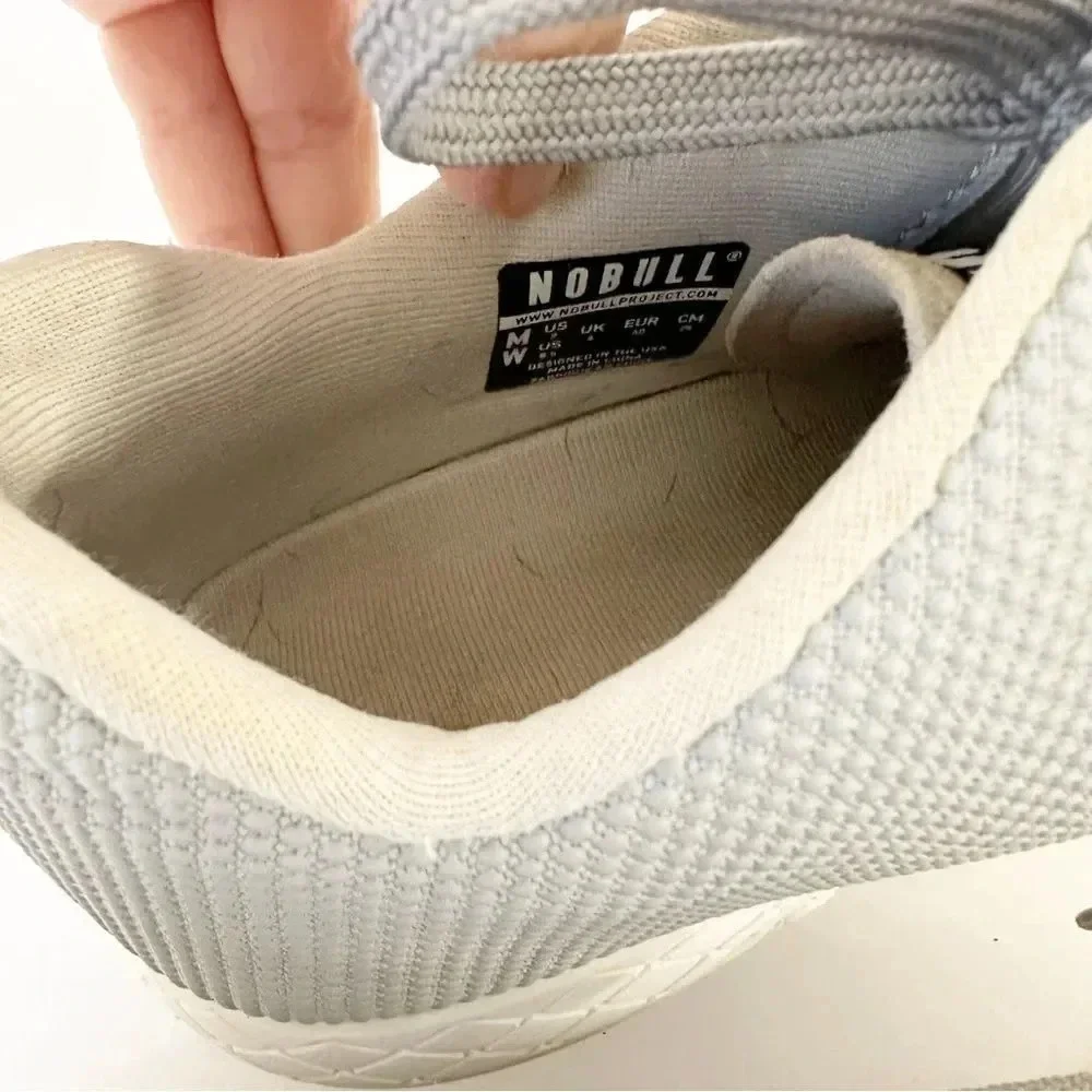 NOBULL Gray Superfabric Unisex Bodybuilding Trainers M 7 W 8.5 Crossfit‎